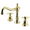 Kingston Brass Essex - Llave de Lavabo Widespread (3 Orificios), con Dos Manerales — Latón Pulido