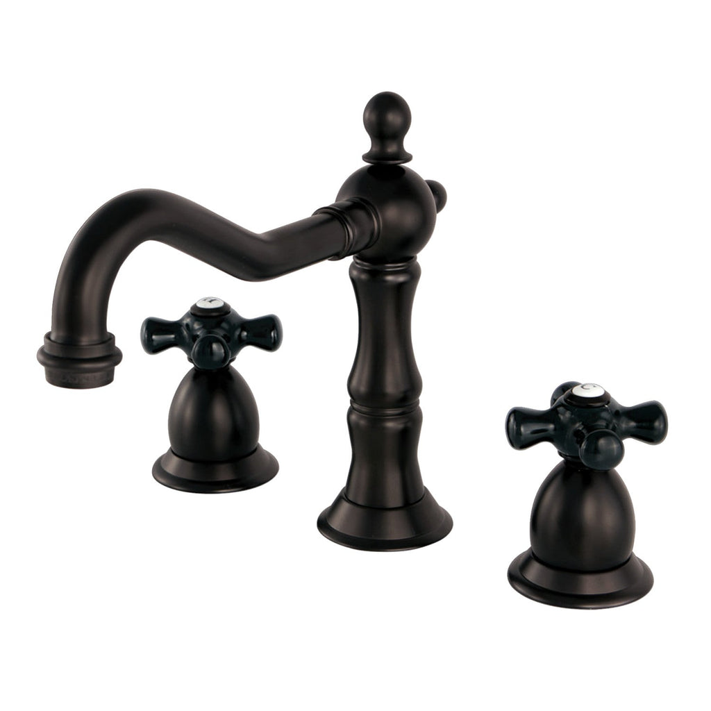 Kingston Brass Duchess - Llave de Lavabo Widespread (3 Orificios), con Dos Manerales — Bronce Aceitado