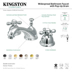 Kingston Brass Restoration - Llave de Lavabo Widespread (3 Orificios), con Dos Manerales — Guía de Instalación 1