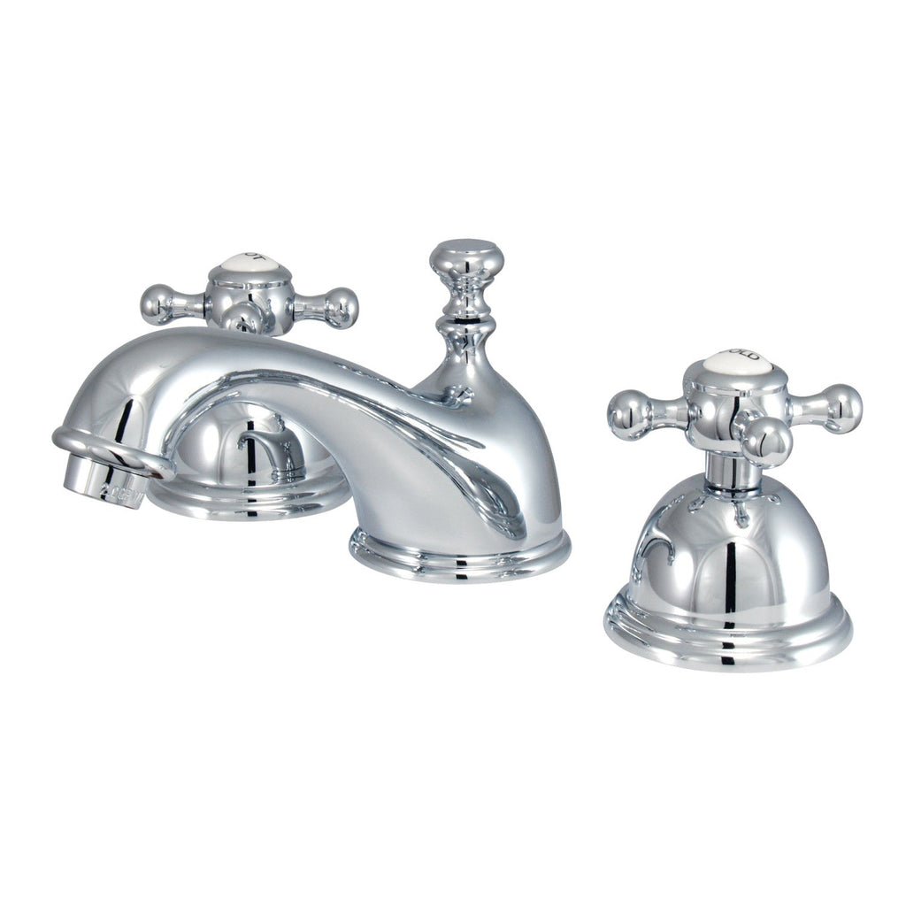 Kingston Brass Vintage - Llave de Lavabo Widespread (3 Orificios), con Dos Manerales — Cromo Pulido