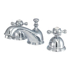 Kingston Brass Vintage - Llave de Lavabo Widespread (3 Orificios), con Dos Manerales — Cromo Pulido