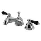 Kingston Brass Duchess - Llave de Lavabo Widespread (3 Orificios), con Dos Manerales — Cromo Pulido