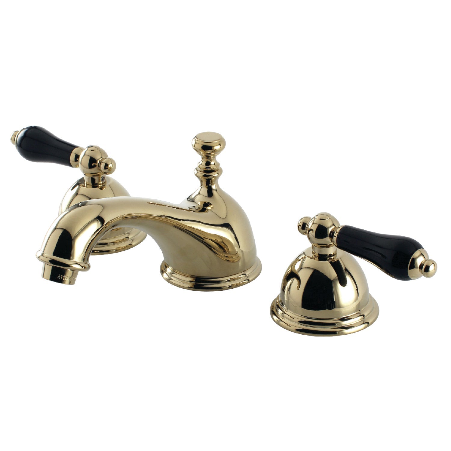 Kingston Brass Duchess - Llave de Lavabo Widespread (3 Orificios), con Dos Manerales — Latón Pulido