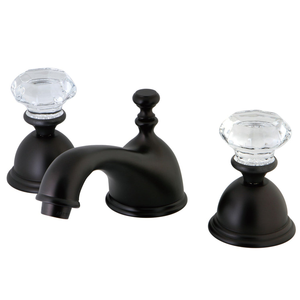 Kingston Brass Celebrity - Llave de Lavabo Widespread (3 Orificios), con Dos Manerales — Bronce Aceitado