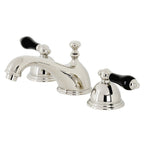 Kingston Brass Duchess - Llave de Lavabo Widespread (3 Orificios), con Dos Manerales — Níquel Pulido