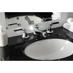 Kingston Brass Whitaker - Llave de Lavabo Widespread (3 Orificios), con Dos Manerales — Ambientación 3