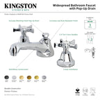 Kingston Brass Hamilton - Llave de Lavabo Widespread (3 Orificios), con Dos Manerales — Guía de Instalación 1