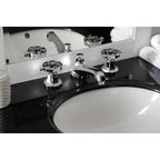 Kingston Brass Belknap - Llave de Lavabo Widespread (3 Orificios), con Dos Manerales — Ambientación 3
