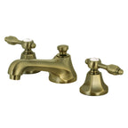 Kingston Brass Tudor - Llave de Lavabo Widespread (3 Orificios), con Dos Manerales — Latón Antiguo