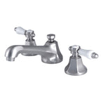 Kingston Brass Bel-Air - Llave de Lavabo Widespread (3 Orificios), con Dos Manerales — Níquel Cepillado