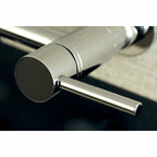 Kingston Brass Sona Concord — Mezcladora Puente de Pared, Dos Manijas, 2 Orificios — Cromo Pulido (Surtidor 11-1/4") — Ambientación 3