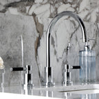 Kingston Brass Kaiser - Llave de Lavabo Widespread (3 Orificios), con Dos Manerales — Ambientación 4