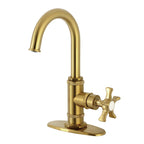 Kingston Brass Sona Hamilton — Mezcladora de Bar de Cubierta, Una Manija, 1 Orificio — Latón Cepillado