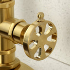 Kingston Brass Sona Belknap — Mezcladora de Bar de Cubierta, Una Manija, 1 Orificio — Latón Cepillado — Ambientación 5