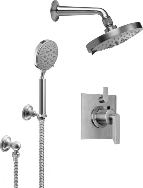 California Faucets Rincon Bay Sistema de Regadera StyleTherm Termostático de 1/2" con Regadera y Regadera de Mano