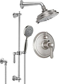 California Faucets Montecito Sistema de Regadera StyleTherm Termostático de 1/2" con Barra Corrediza para Regadera de Mano