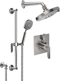 California Faucets Rincon Bay Sistema de Regadera StyleTherm Termostático de 1/2" con Barra Corrediza para Regadera de Mano