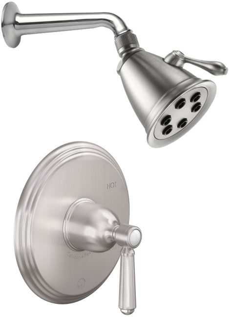 California Faucets Montecito Sistema de Regadera de Balance de Presión con Regadera Individual