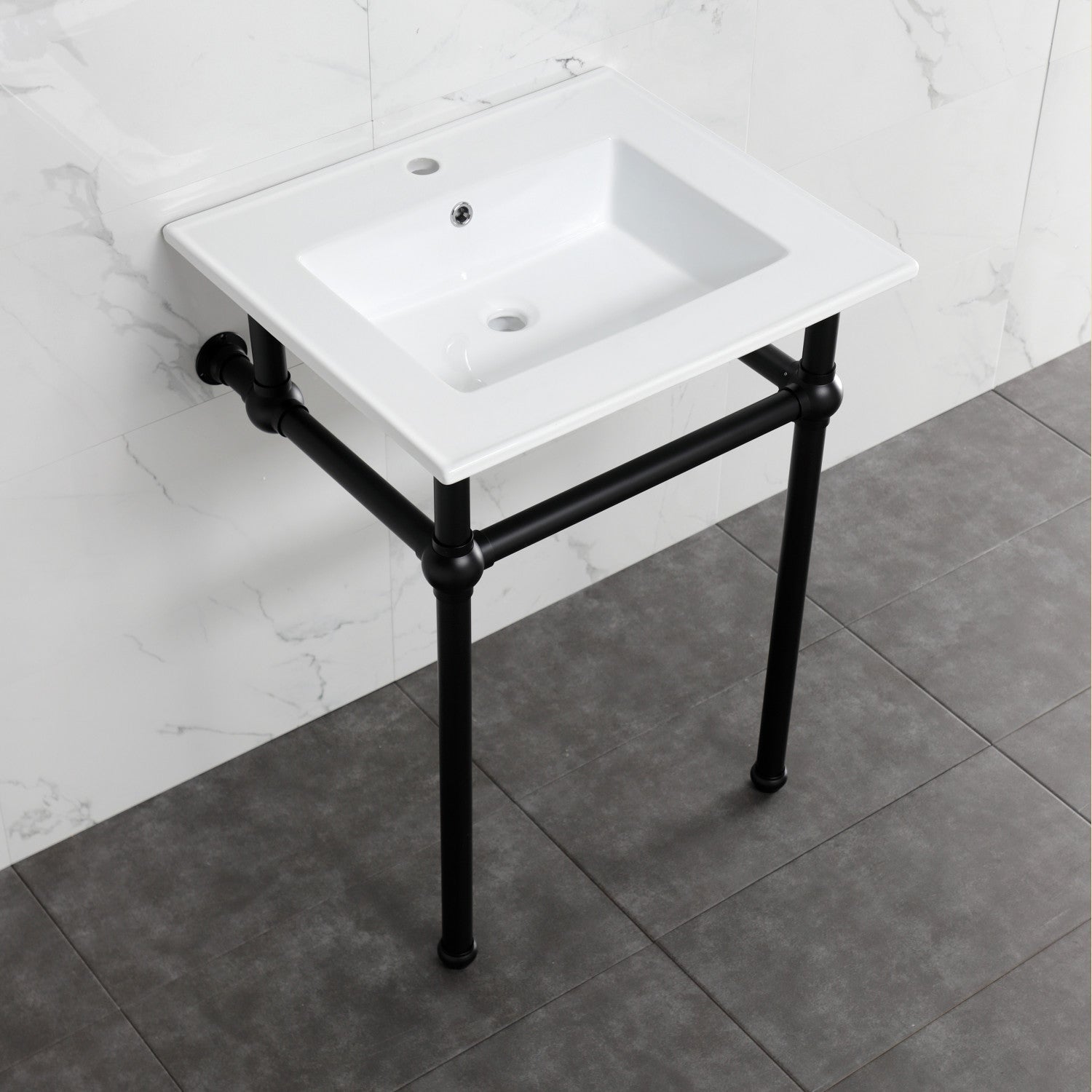 Kingston Brass Templeton lavabo consola — vista