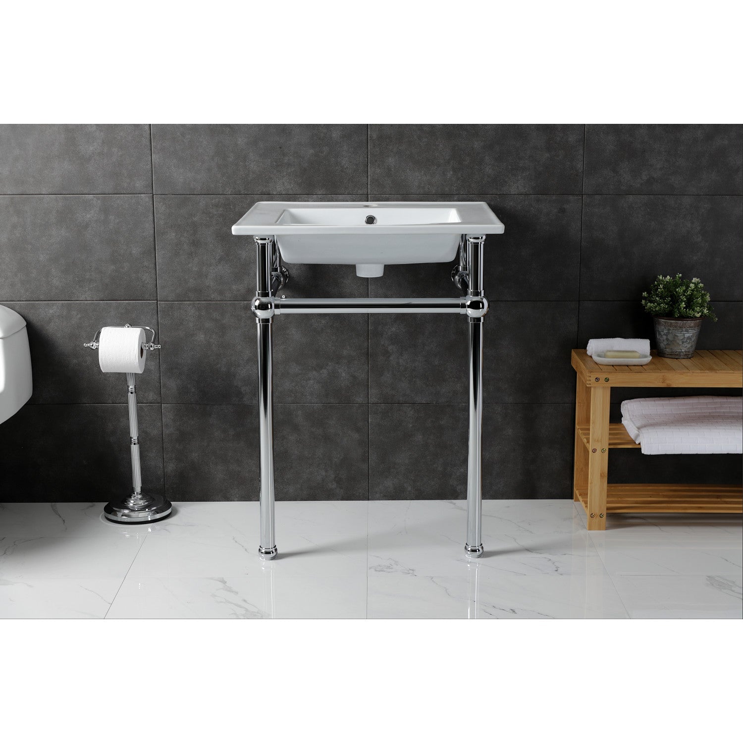 Kingston Brass Templeton lavabo consola — vista