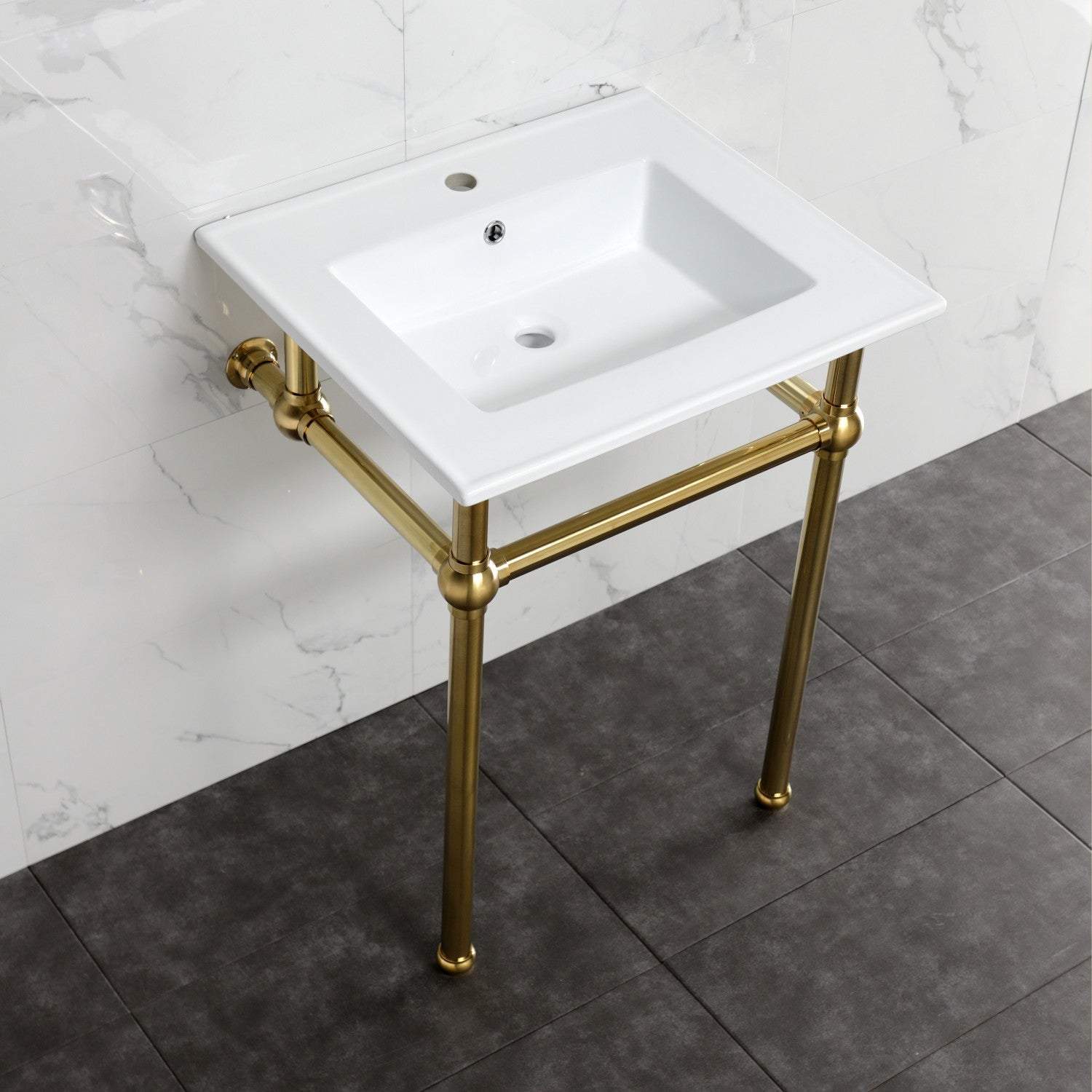 Kingston Brass Templeton lavabo consola — vista