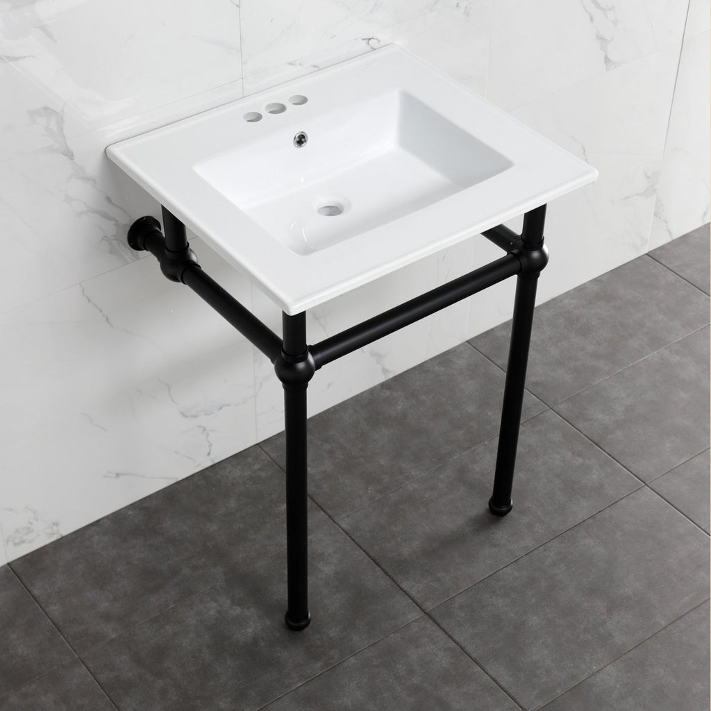 Kingston Brass Templeton lavabo consola — vista
