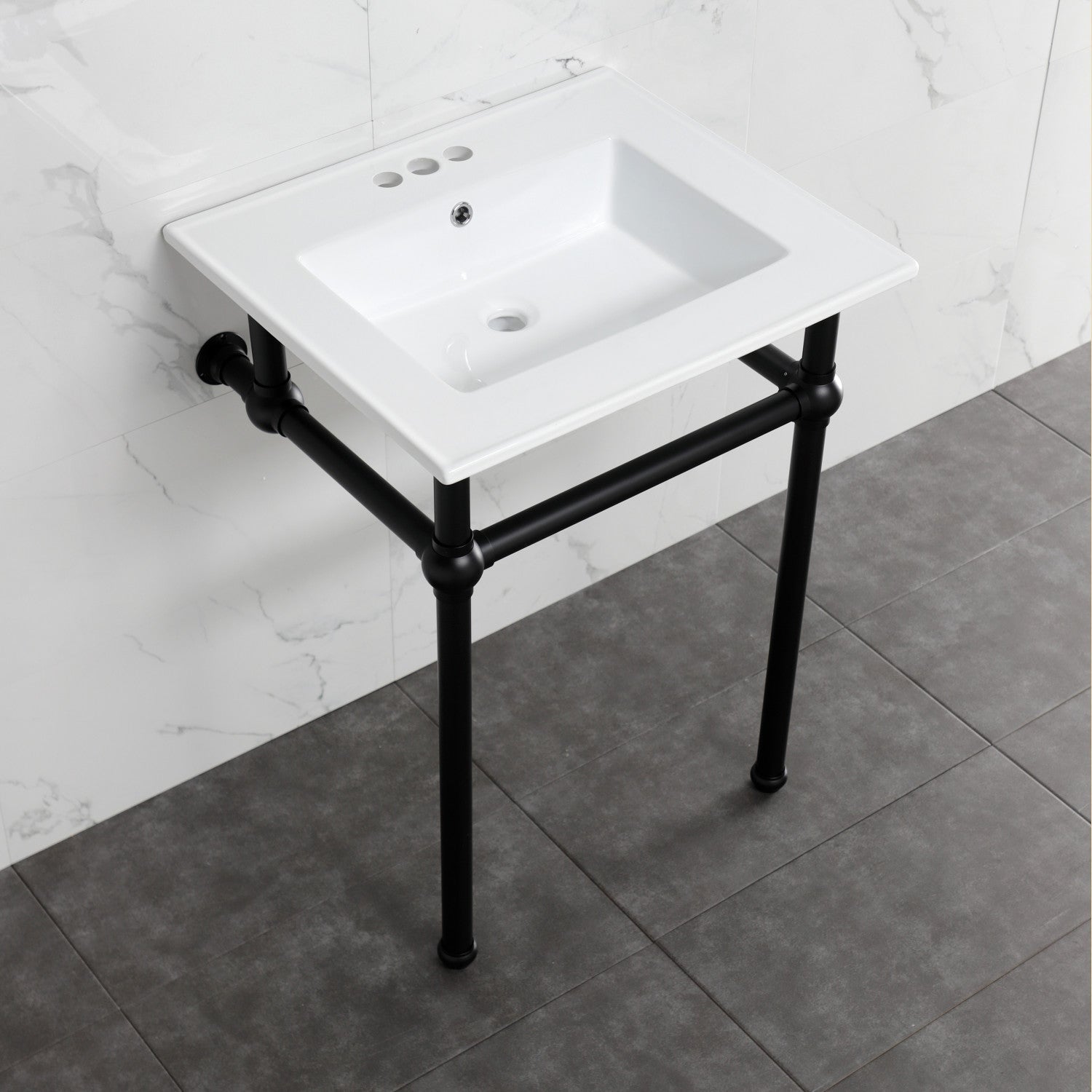 Kingston Brass Templeton lavabo consola — vista