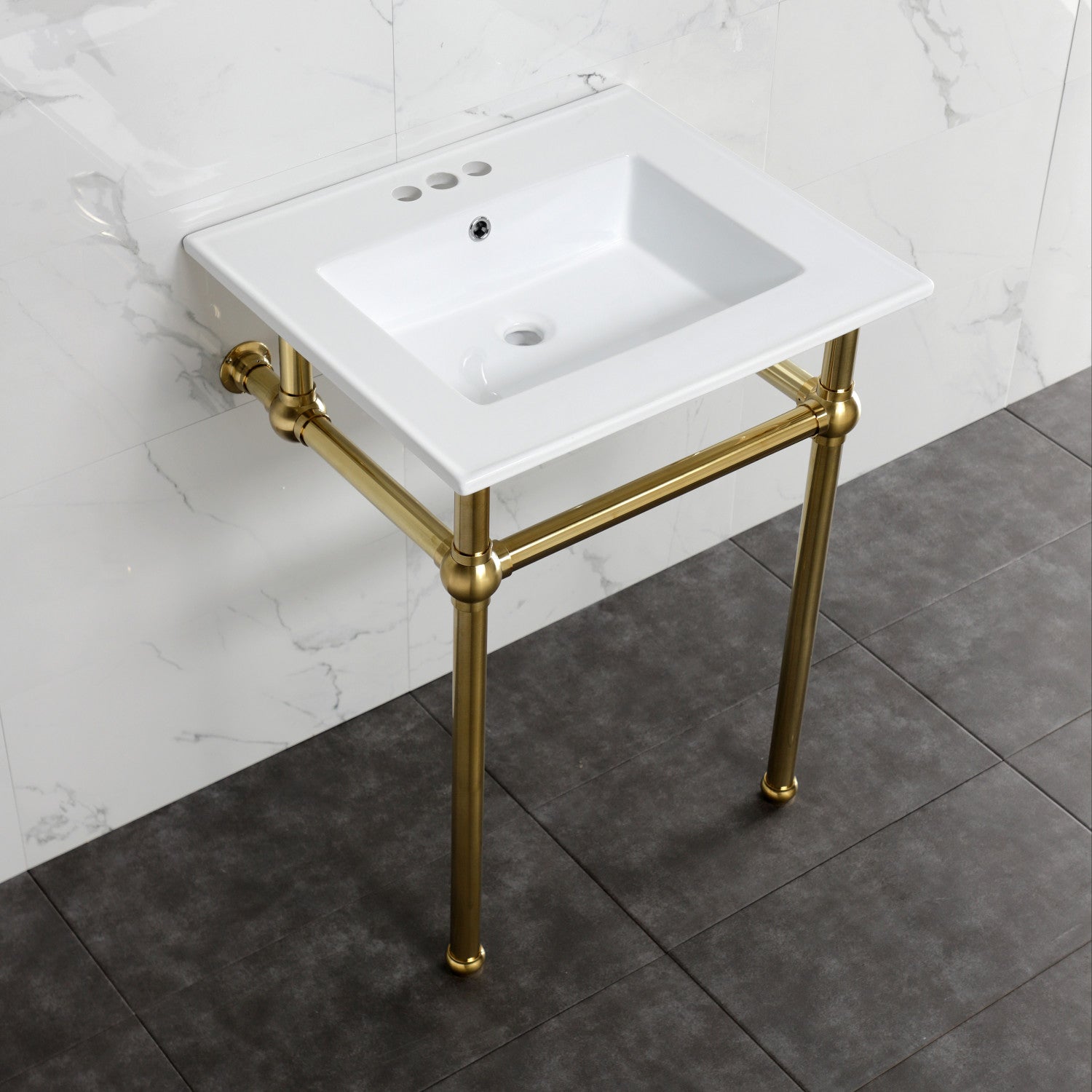 Kingston Brass Templeton lavabo consola — vista
