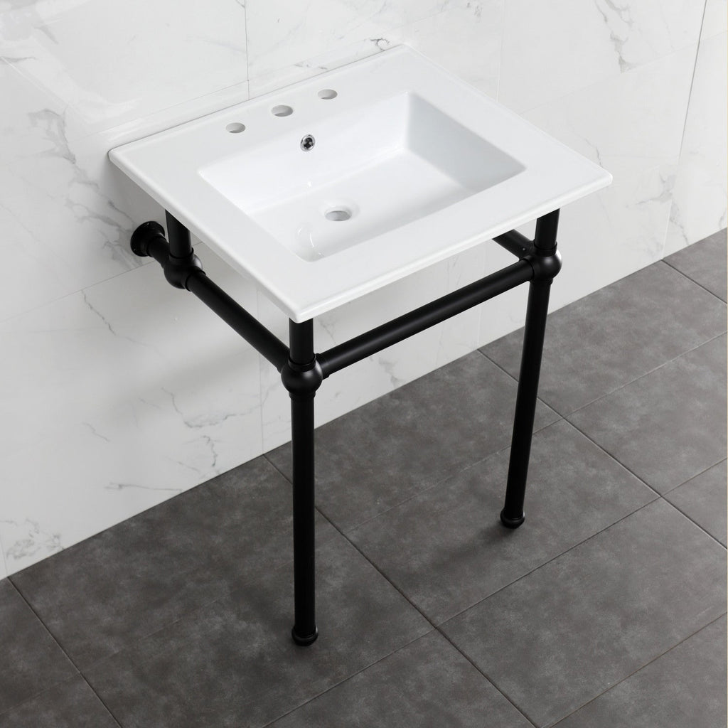 Kingston Brass Templeton lavabo consola — vista