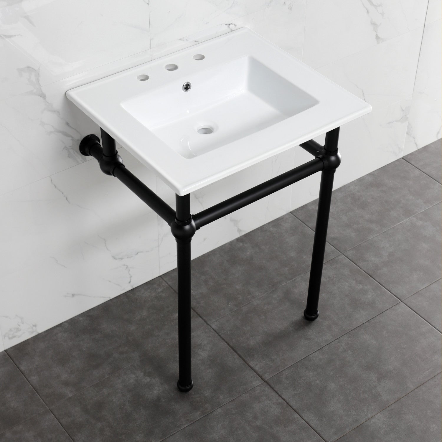 Kingston Brass Templeton lavabo consola — vista