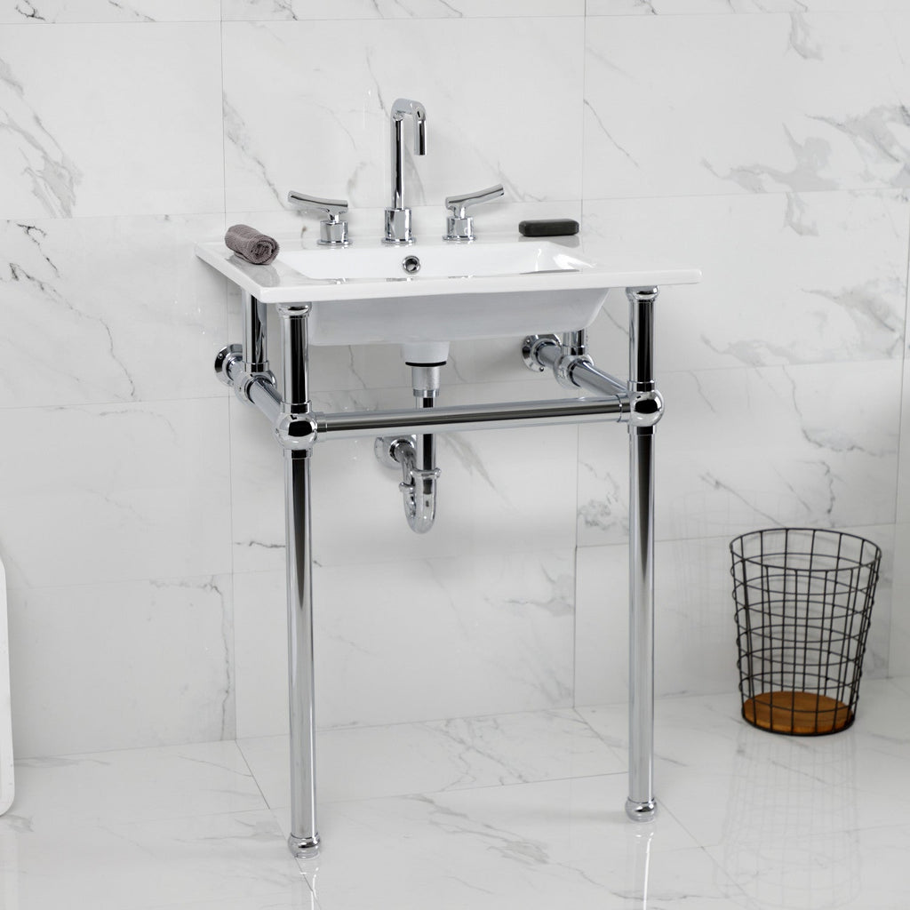 Kingston Brass Templeton lavabo consola — vista
