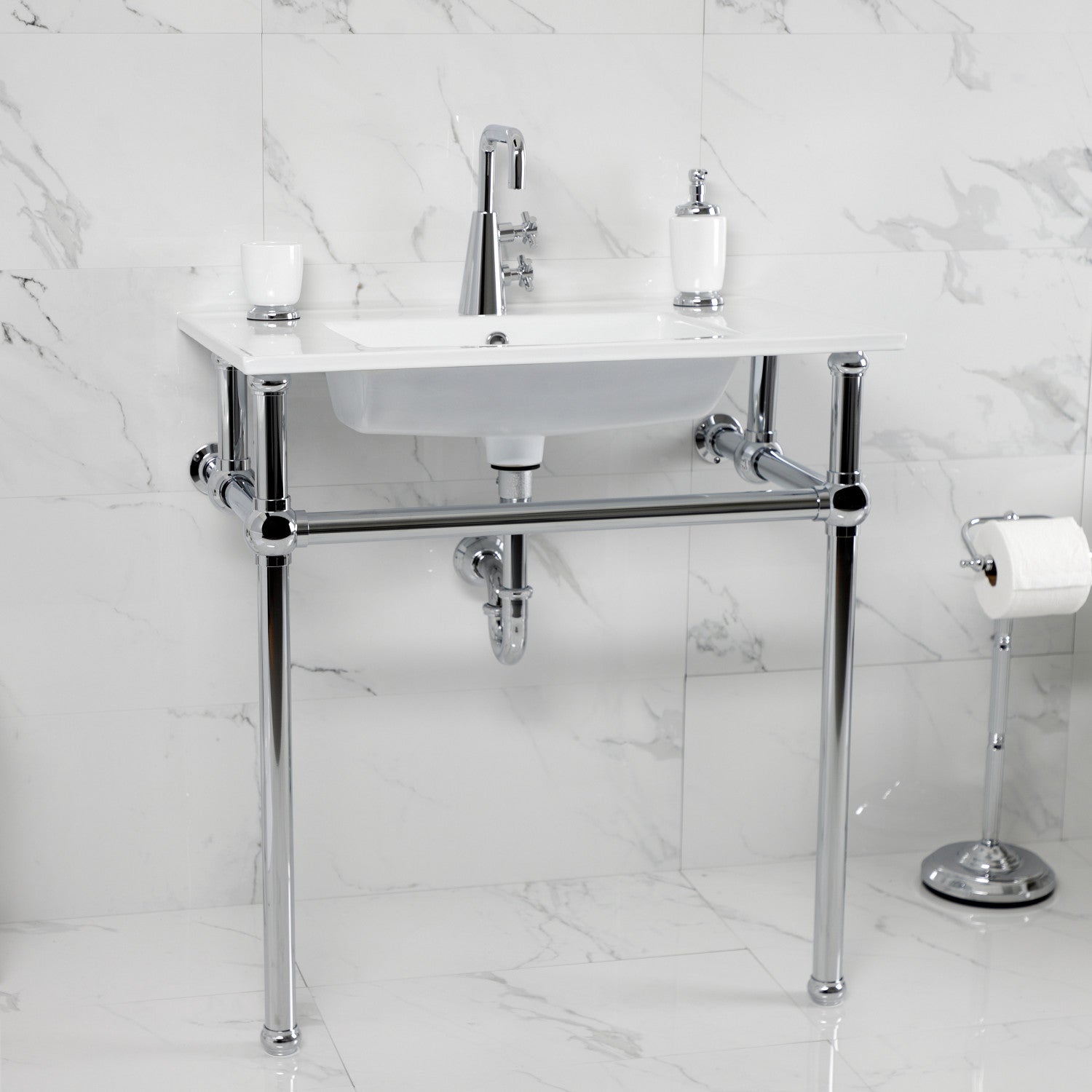 Kingston Brass Templeton lavabo consola — vista