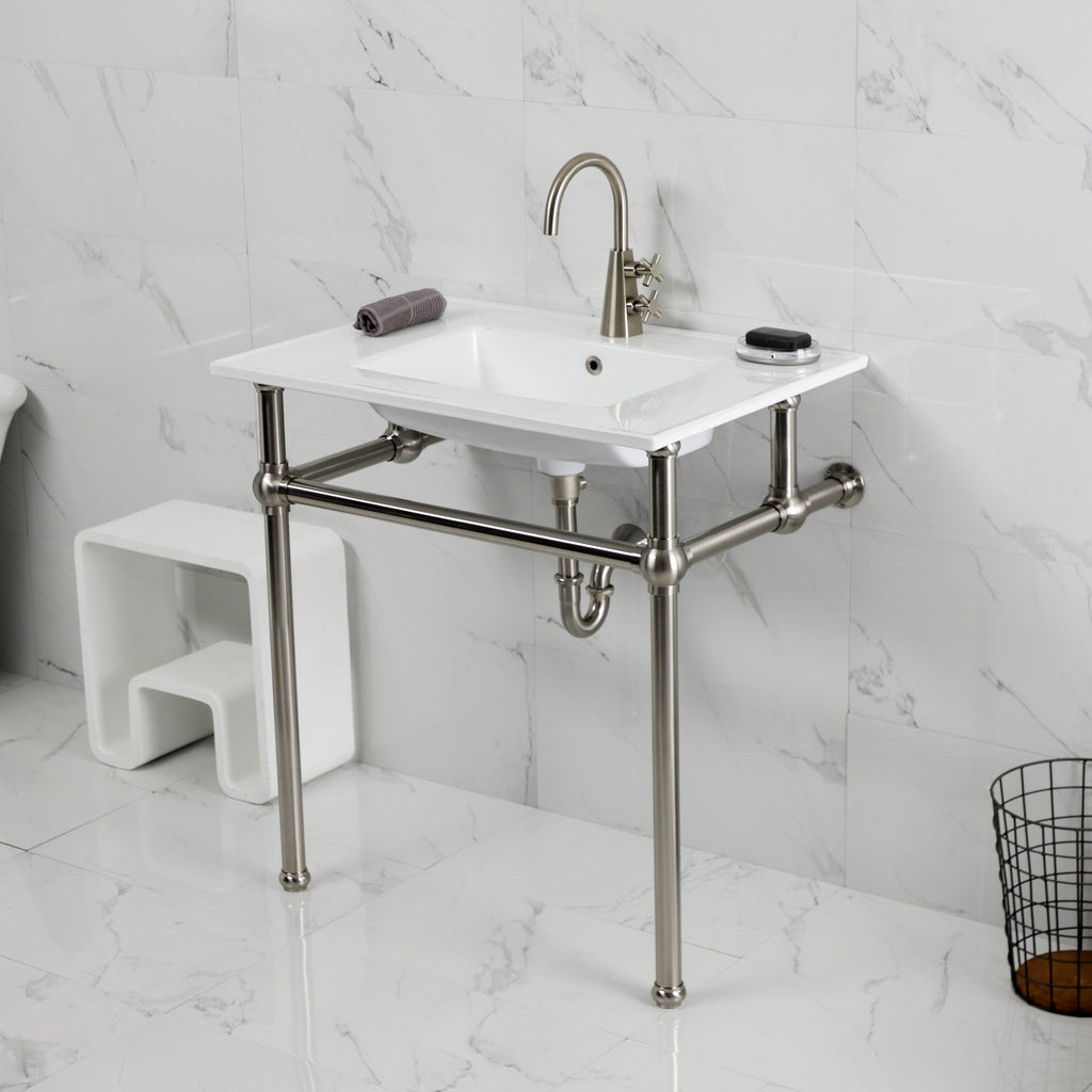 Kingston Brass Templeton lavabo consola — vista