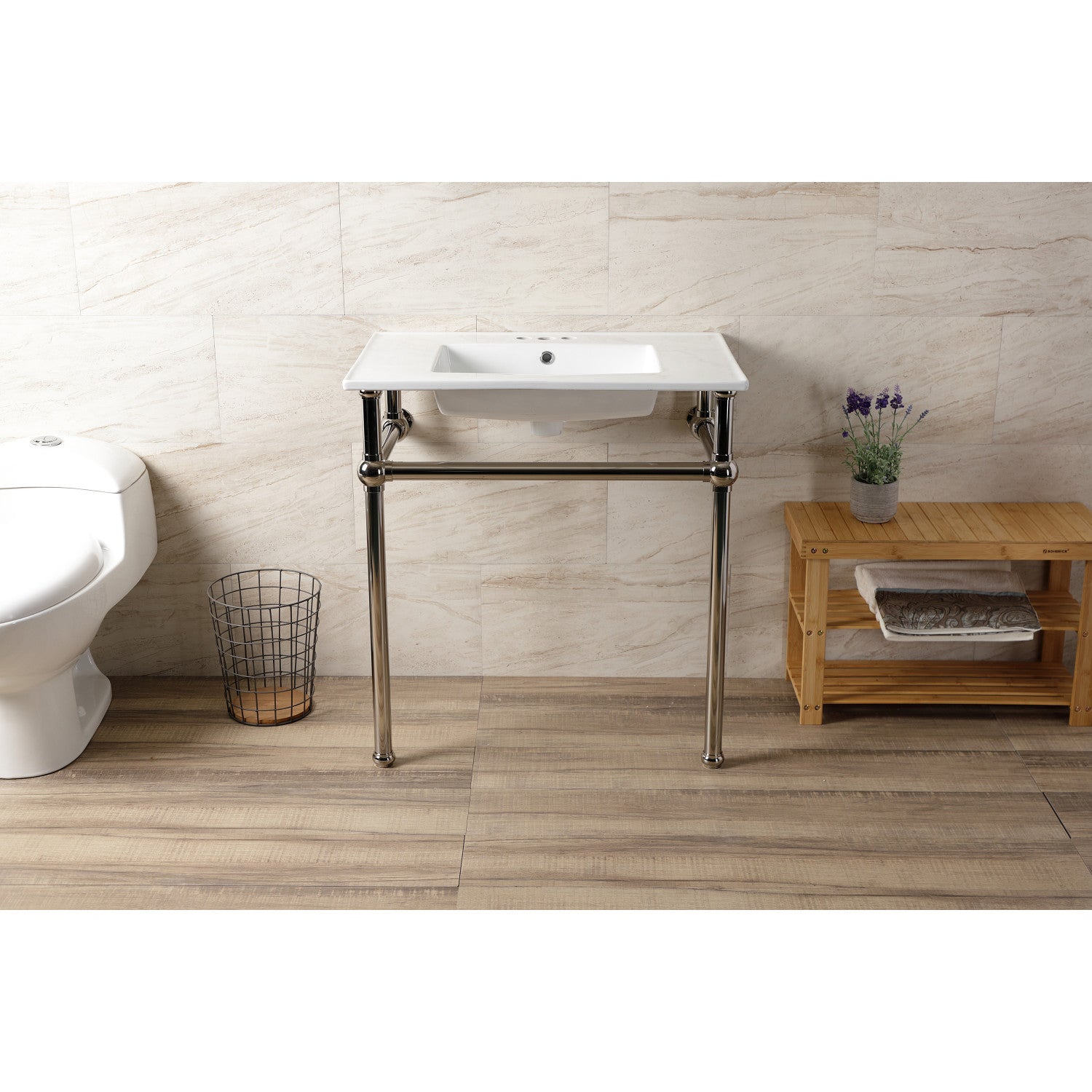 Kingston Brass Templeton lavabo consola — vista