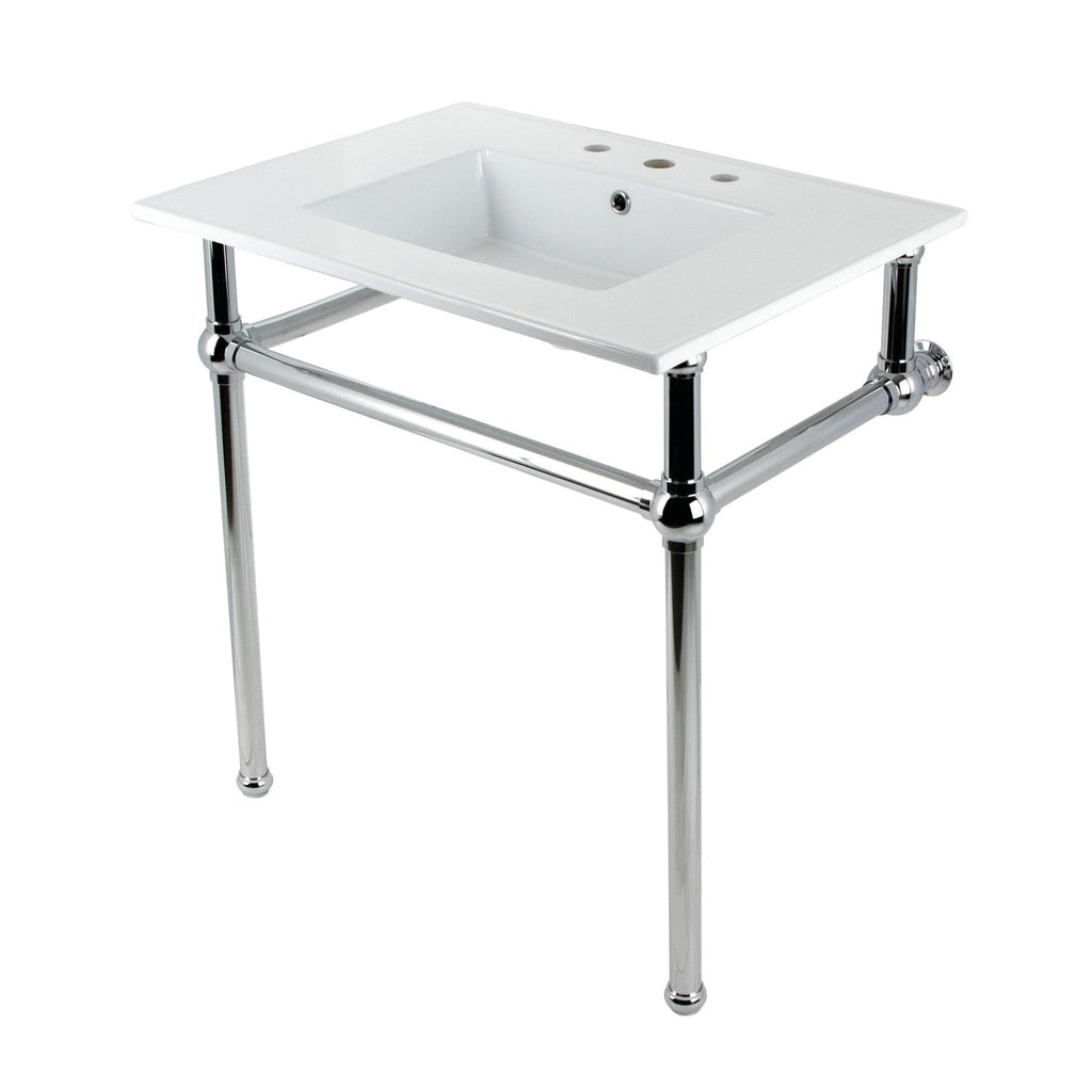 Kingston Brass Templeton lavabo consola — Cromo Pulido