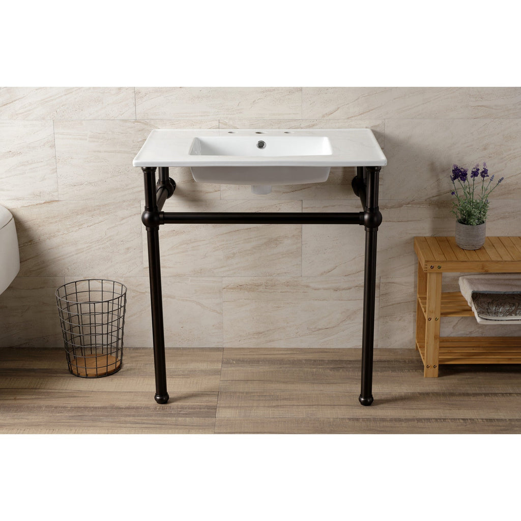 Kingston Brass Templeton lavabo consola — vista