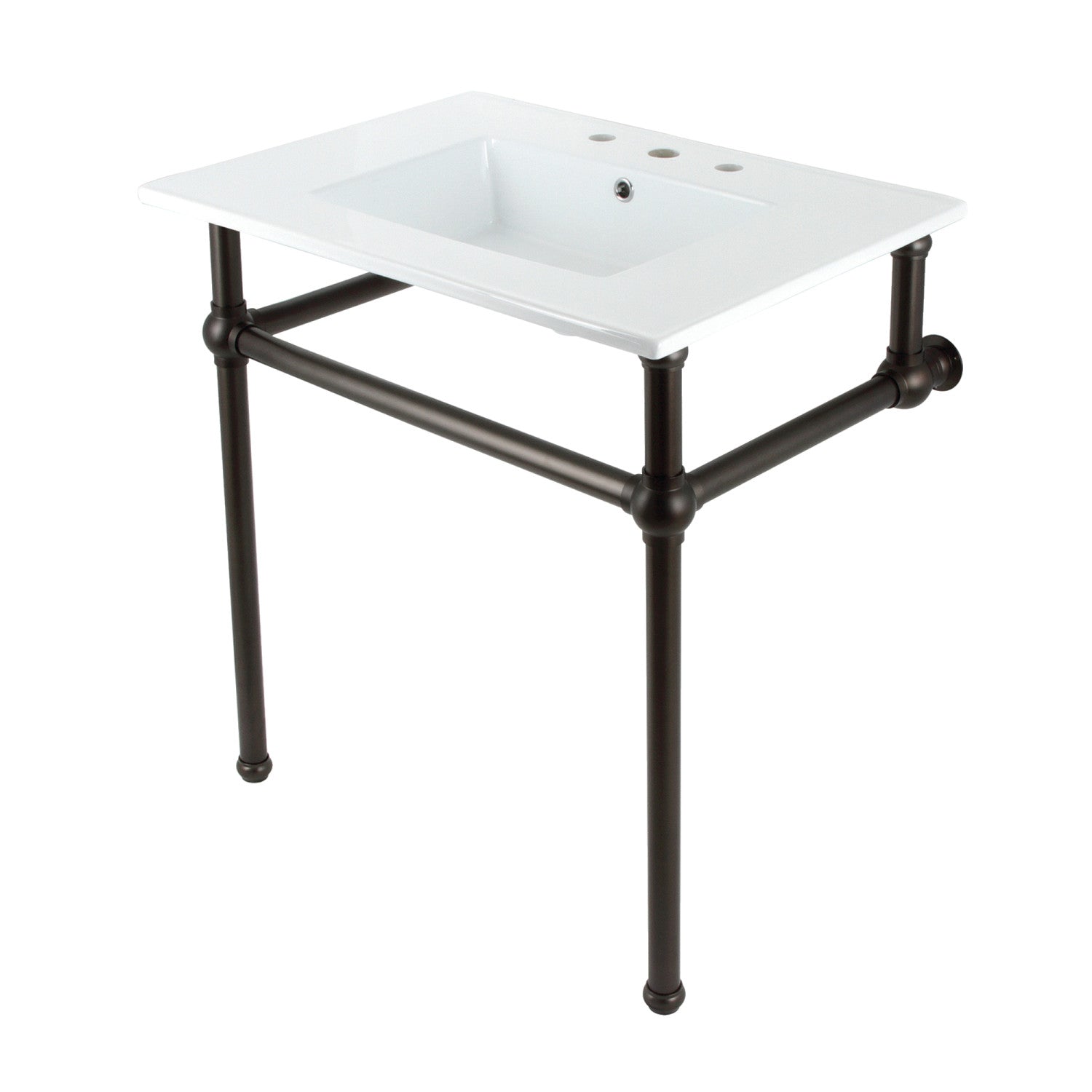 Kingston Brass Templeton lavabo consola — Bronce Aceitado
