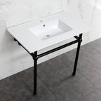 Kingston Brass Templeton lavabo consola — vista