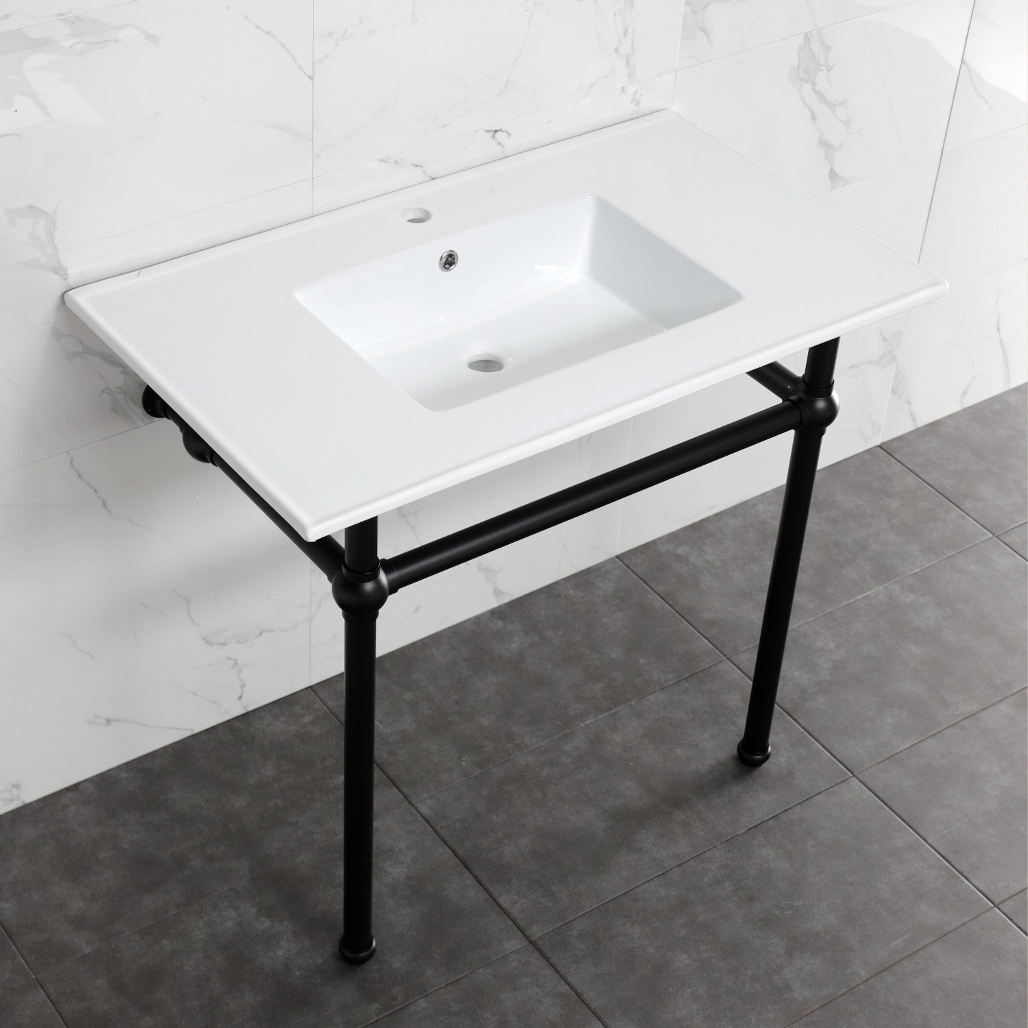 Kingston Brass Templeton lavabo consola — vista