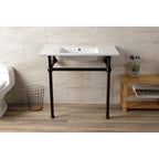 Kingston Brass Templeton lavabo consola — vista