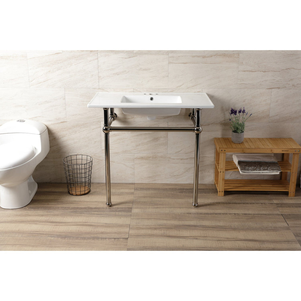 Kingston Brass Templeton lavabo consola — vista