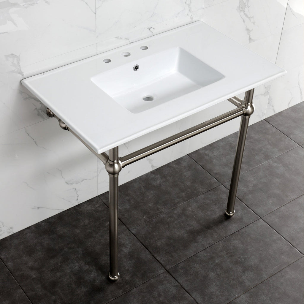Kingston Brass Templeton lavabo consola — vista