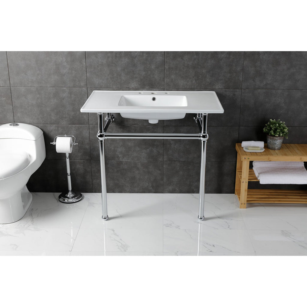 Kingston Brass Templeton lavabo consola — vista