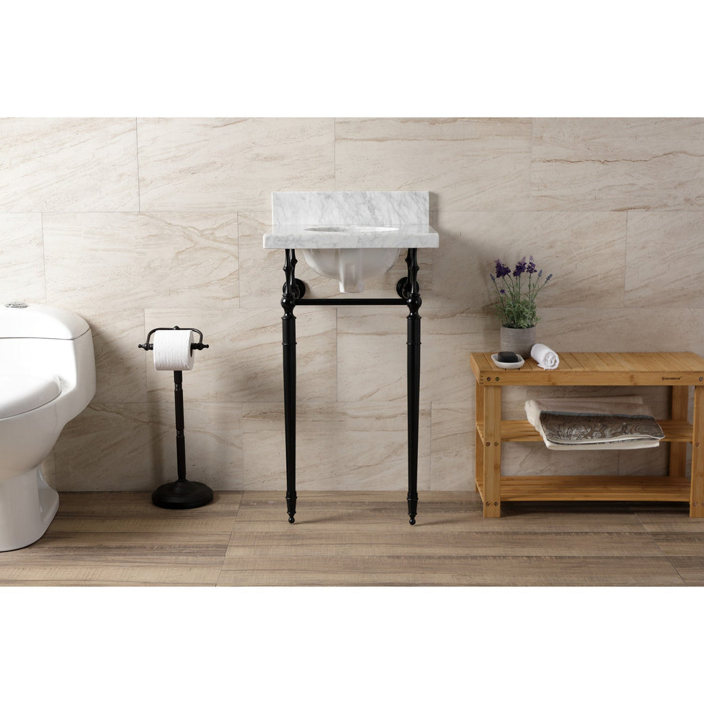 Kingston Brass Edwardian lavabo consola — vista