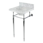 Kingston Brass Edwardian lavabo consola — Cromo Pulido
