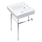 Kingston Brass Edwardian lavabo consola — Cromo Pulido