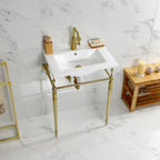 Kingston Brass Edwardian lavabo consola — vista