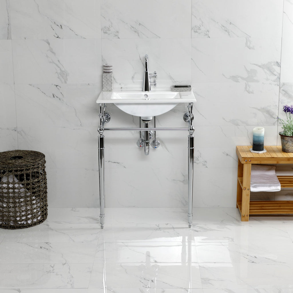 Kingston Brass Edwardian lavabo consola — vista