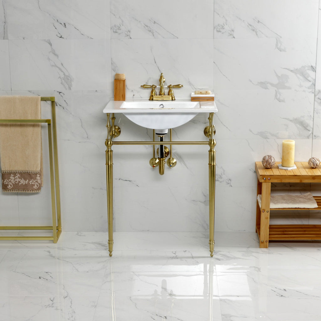 Kingston Brass Edwardian lavabo consola — vista