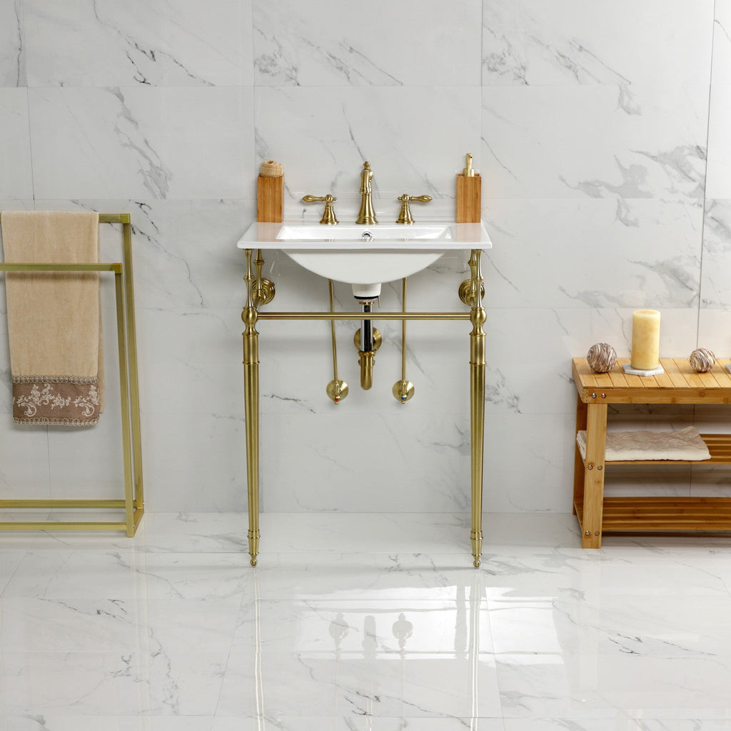 Kingston Brass Edwardian lavabo consola — vista